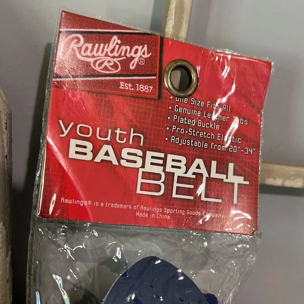 Rawlings Youth Baseball Belt Royal Blue New